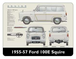Ford Squire 100E 1955-57 Mouse Mat